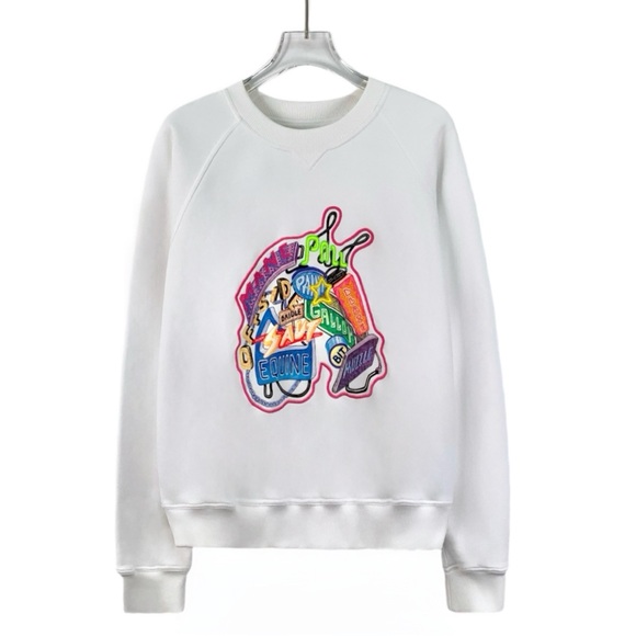 Hermes Colorful Graphic Women's Sweater - Picture 1 of 7
